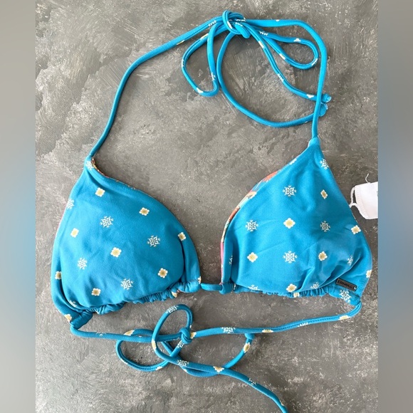O'Neill delores tile venice revo bikini top size SM new reversible - Picture 5 of 10